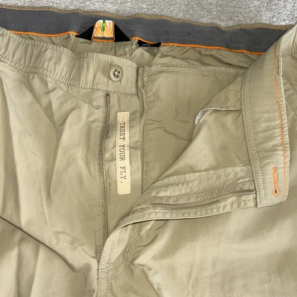 Orvis Tech Pants Buzz Off Insect Shield Fishing Hiking Outdoors Sz XL X 32
